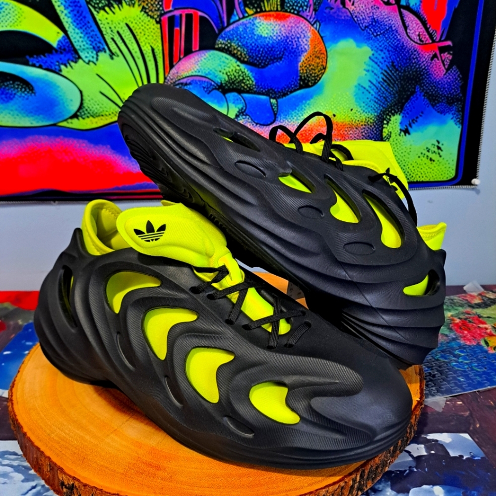 adidas adiFOM Q Men's Size 10.0 IE7385 Black/Solar Yellow Foam Brand New